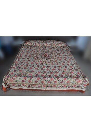 Bed Cover - Floral Jhumko Jaal