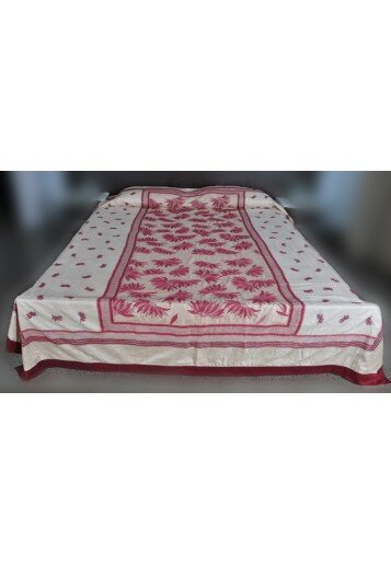 Bed Cover - Lotus Butta