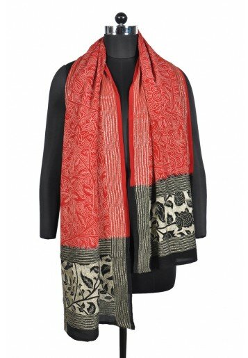 Floral Kantha on Crepe